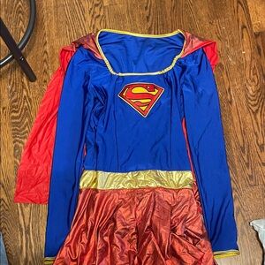 Supergirl Kids Costume - Blue and Red